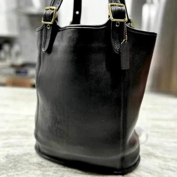 Coach Rare 9090 Thick Leather Large Dual Strap Shopper/Tote Bag